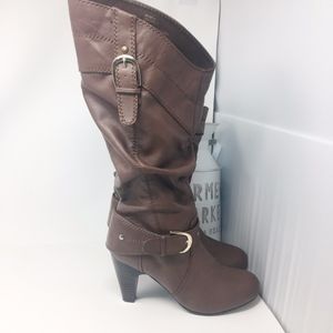 Rialto Brown Tall Riding Boots Sz 8